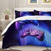 Sleepwish 3 Pieces Psychedelic Alien Printed Bedding Duvet Cover Set Full for Kids Hippie Bedroom Decor - Image 10