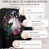 Sleepwish Super Soft Throw Blanket Cozy for Couch Sofa Bed Black Blanket Unicorn Pattern, 58x78" - Image 5