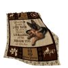 Sleepwish Flannel Fleece Blanket German Shepherd Dog Throw Blanket for Bed Couch Chair, 50x60" - Image 6