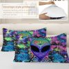 Sleepwish 3 Pieces Psychedelic Alien Printed Bedding Duvet Cover Set Full for Kids Hippie Bedroom Decor - Image 5