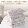 Sleepwish 3 Pieces Mushroom Decoration Queen Comforter Set Pastoral Bedding Set - Image 15