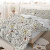 Sleepwish 3 Pieces Mushroom Decoration Queen Comforter Set Pastoral Bedding Set - Image 4