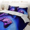 Sleepwish 3 Pieces Psychedelic Alien Printed Bedding Duvet Cover Set Full for Kids Hippie Bedroom Decor - Image 12