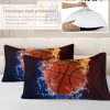 Sleepwish Basketball Blue Duvet Cover Set for Boys Microfiber Sports Bedding Twin 3 Piece - Image 4