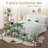 Sleepwish 3 Pieces Coconut Tree Comforter Set Full for Kids Banana Tree Bedding Set Down Alternative - Image 2