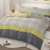 Sleepwish 3 Pieces Gray Yellow Bedding Duvet Cover Set Twin for Kids Vintage Bedroom Decor - Image 2