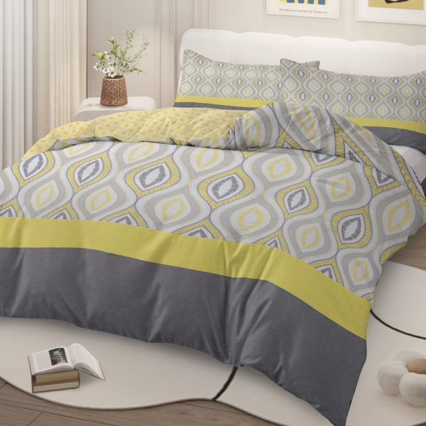 Sleepwish 3 Pieces Blue Meteor Shower Printed Bedding Duvet Cover Set Queen for Kids Girls Bedroom Decor