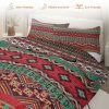 Sleepwish 3 Pieces Orange Blue Boho Pattern Bedding Duvet Cover Set King for Adults Bedroom Decor - Image 12