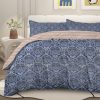 Sleepwish 3 Pieces Geometric Printed Bedding Duvet Cover Set King for Adults Brown Yellow Bedroom Decor - Image 11