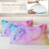 Sleepwish 3pcs Tie Dye Pastel Pink Duvet Cover Set Full Size for Kids Girls Watercolor Marble Bedding Set - Image 5