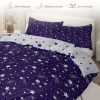 Sleepwish 3 Pieces Black Meteor Shower Printed Bedding Duvet Cover Set Full for Kids Girls Bedroom Decor - Image 33