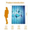 Sleepwish Marine Life Waterproof Shower Curtain for Bathroom with 12 Hooks, 72x72" - Image 12