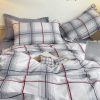 Sleepwish 3 Pieces Gray Plaid Printed Duvet Cover Set Twin for Kids Bedding Set with 2 Pillowcases - Image 5