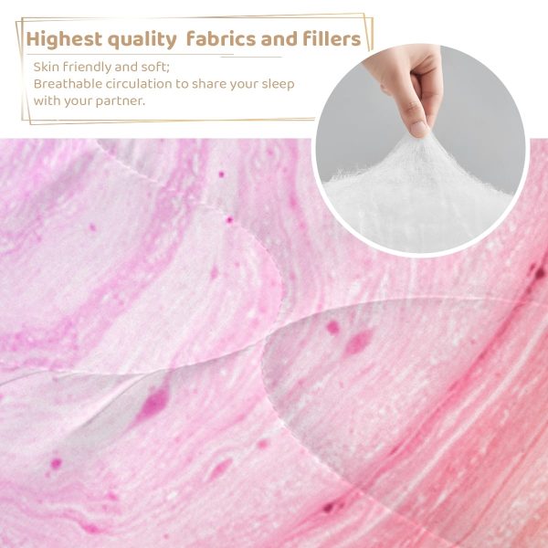 Sleepwish Girls 3-Piece Tie Dye Bedding Comforter Set Twin Size for Adults Abstract Printed Bedding Set