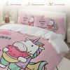 Sleepwish Pink Unicorn Duvet Cover Set Queen for Kids 3Pcs Bedding Set for Girls - Image 4