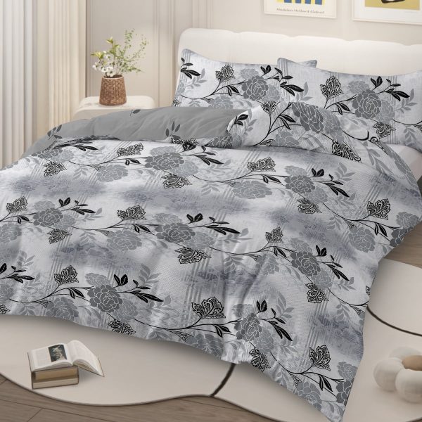 Sleepwish 3 Pieces Colorful Floral Duvet Cover Set Twin for Kids Soft Pink Little Flower Bedding Set