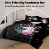 Sleepwish 4 Piece Alien Comforter Set Full Tie Dye with Psychedelic Alien Abstract Bedding Set for Boys - Image 15