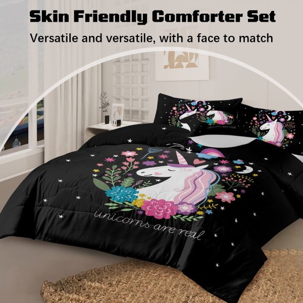 Sleepwish 4 Piece Alien Comforter Set Full Tie Dye with Psychedelic Alien Abstract Bedding Set for Boys