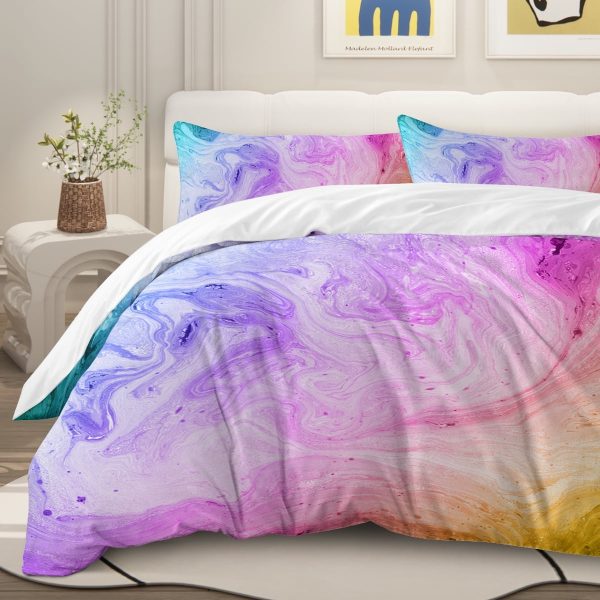 Sleepwish White Bedding Duvet Cover Set Twin Size Soft Microfiber 3 Pieces