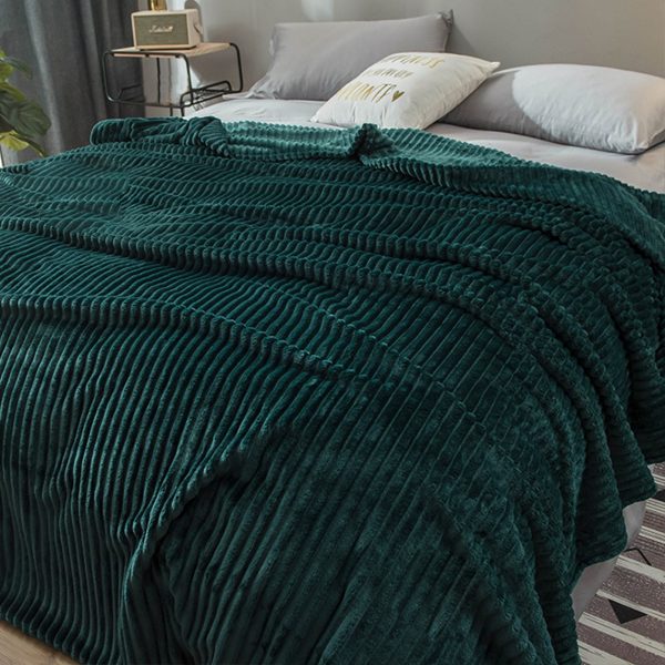 Sleepwish Solid Brown Fleece Flannel Throw Blanket for Kids Teens 28"x40" Fuzzy Soft