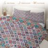 Sleepwish 3 Pieces Orange Blue Boho Pattern Bedding Duvet Cover Set King for Adults Bedroom Decor - Image 33