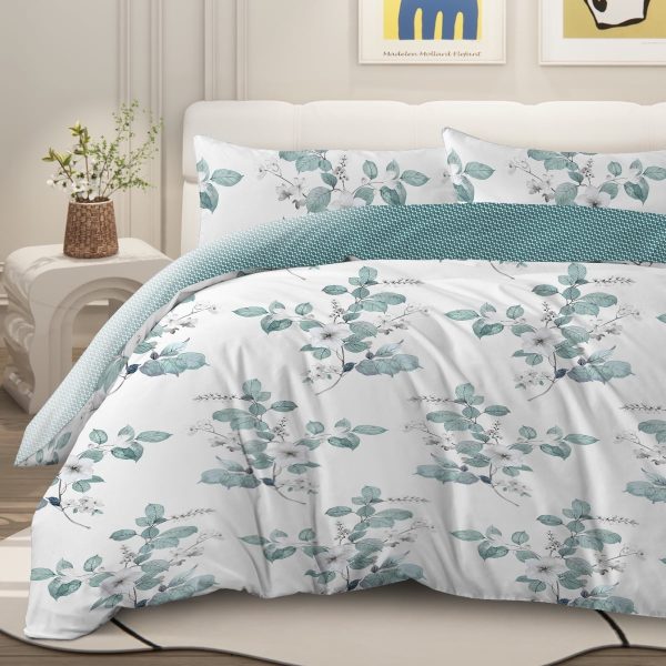 Sleepwish 3 Pieces Retro Stripe Duvet Cover Set Full for Kids Soft Classical Black Grey Bedding Set