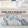 Sleepwish White Bedding Duvet Cover Set Twin Size Soft Microfiber 3 Pieces - Image 3