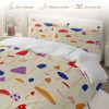 Sleepwish Twin Mushroom Comforter Set 3Pcs for Kids Girls Microfiber Beige Bedding Set - Image 3