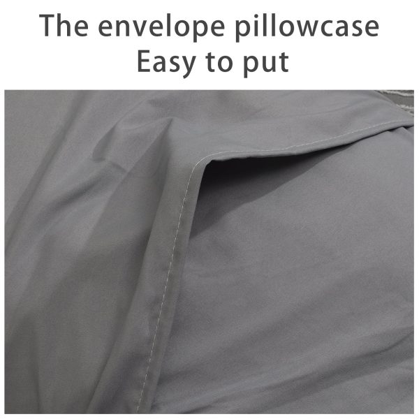 Sleepwish 3 Pieces Tufted Duvet Cover Set King Microfiber Soft White Comforter Cover Set