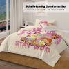 Sleepwish Twin Mushroom Comforter Set 3Pcs for Kids Girls Microfiber Beige Bedding Set - Image 19