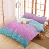 Sleepwish 3pcs Purple and Turquoise Duvet Cover Set Twin for Girls Teal Mermaid Bedding Set - Image 5