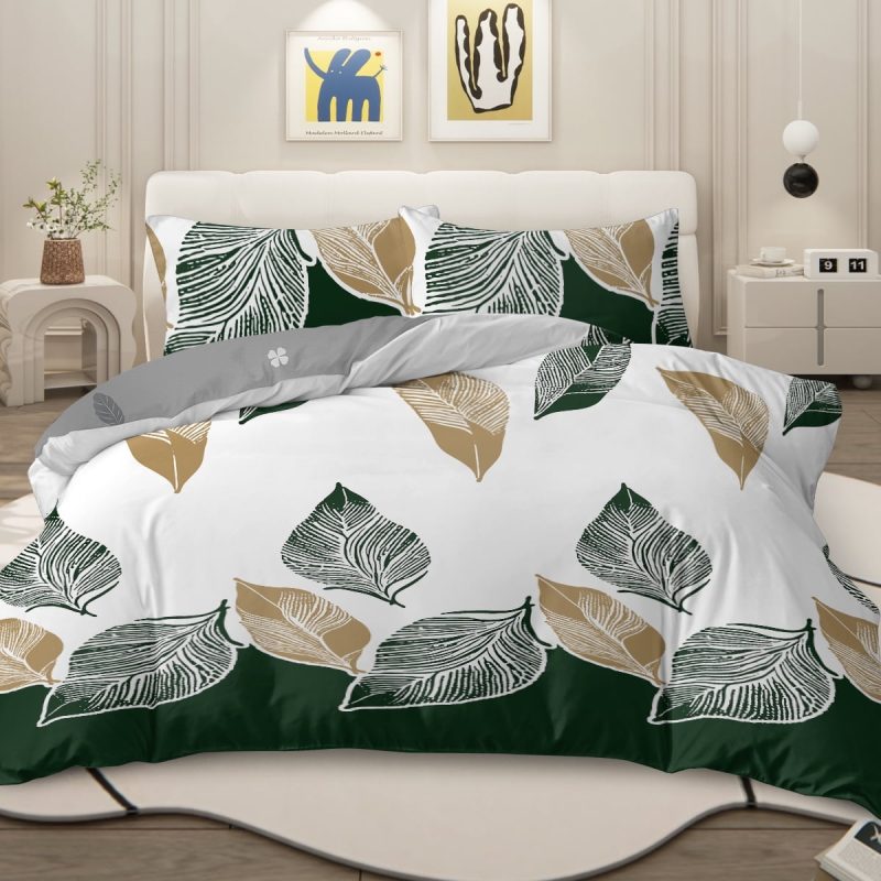 Sleepwish 3 Pieces Sunflower Printed Duvet Cover Set Twin for Kids Soft Yellow Bedding Set - Image 31