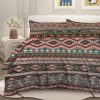 Sleepwish 3 Pieces Bohemian Pattern Bedding Duvet Cover Set King for Adults Green Bedroom Decor - Image 18