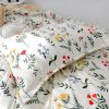 Sleepwish 3 Pieces Romantic Little Flower Duvet Cover Set King for Adults Soft Bedding Set Red Yellow - Image 4