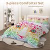 Sleepwish Colorful Leopard Comforter Set Full, 3pcs Soft Microfiber Kids Bedding Set All Seasons - Image 2