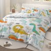 Sleepwish 3 Pieces Dinosaur Printed Bedding Duvet Cover Set Queen for Kids Boys Bedroom Decor - Image 2