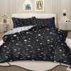 Sleepwish 3 Pieces Blue Meteor Shower Printed Bedding Duvet Cover Set Queen for Kids Girls Bedroom Decor - Image 30