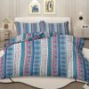 Sleepwish 3 Pieces Bohemian Pattern Bedding Duvet Cover Set Full for Kids Green Bedroom Decor - Image 37