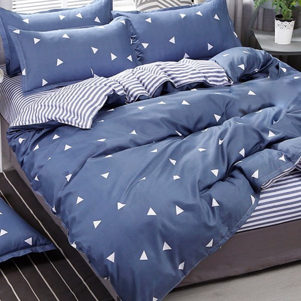 Arightex 3 Pieces Romantic Little Flower Duvet Cover Set Queen for Teens Soft Bedding Set Red Yellow