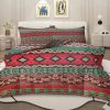 Sleepwish 3 Pieces Orange Blue Boho Pattern Bedding Duvet Cover Set King for Adults Bedroom Decor - Image 9