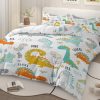 Sleepwish 3 Pieces Dinosaur Printed Bedding Duvet Cover Set Queen for Kids Boys Bedroom Decor - Image 15