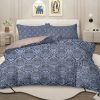 Sleepwish 3 Pieces Geometric Printed Bedding Duvet Cover Set King for Adults Brown Yellow Bedroom Decor - Image 9