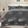 Sleepwish 3 Pieces Broad Leaves Printed Duvet Cover Set King for Adults Soft Bedding Set Green - Image 23