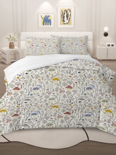 Sleepwish 3 Pieces Mushroom Full Decoration Comforter Set Pastoral Bedding Set
