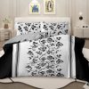 Sleepwish 3 Pieces Retro Polygon Plaid Duvet Cover Set Full for Kids Soft Black Gray Clover Bedding Set - Image 24