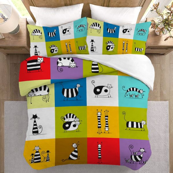 Sleepwish Kid Duvet Cover Boys Twin Bed Cover Set,Dinosaur Bedding Set with 2 Pillowcases No Comforter