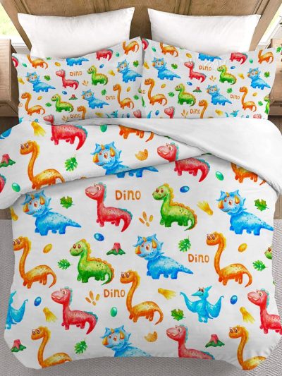 Sleepwish Kid Duvet Cover Boys Twin Bed Cover Set,Dinosaur Bedding Set with 2 Pillowcases No Comforter