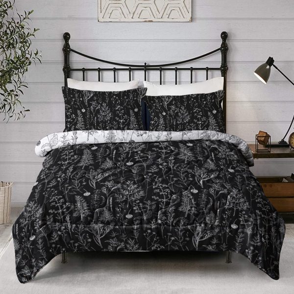 Sleepwish 3 Pieces Ultra Soft Comforter Set Microfiber Full Size,Gray