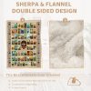 Sleepwish American Parks Sherpa Throw Blanket for Couch National Parks of America Retro Fleece Blanket, 50x60" - Image 5