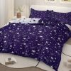 Sleepwish 3 Pieces Black Meteor Shower Printed Bedding Duvet Cover Set Full for Kids Girls Bedroom Decor - Image 31